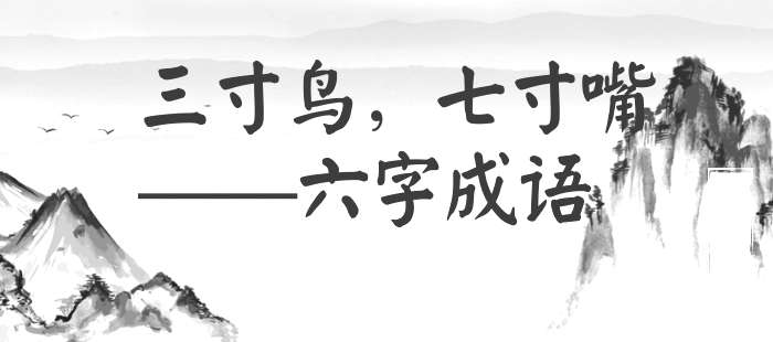 三寸鸟，七寸嘴