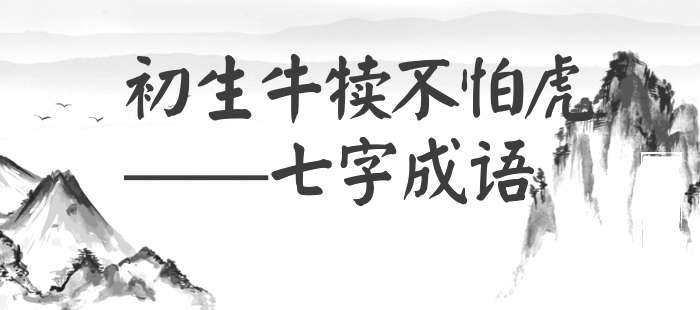 初生牛犊不怕虎